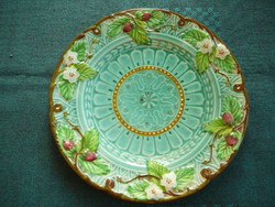 Antique faience decorative plate in Városlőd