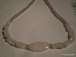 Rose quartz unique necklace