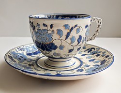 Fischer majolica tea cup