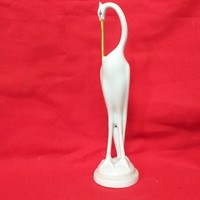 Hollóháza Art Deco Daru Porcelán Figura.