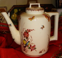 Large antique luneville faience tea jug.