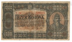 1000 korona 1923 Nyomdahely nélkül 2.