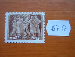 MAGYAR POSTA 2 FORINT 1950 Magyarország felszabadításának 5. évfordulója 187G