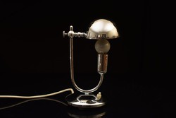 Art Deco Stílusú Fém Gomba Lámpa / Régi Asztali Lámpa / Retró
