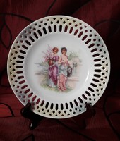Antique victoria porcelain, viable decorative plate (m1791)