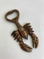 Antique old vintage crab-shaped metal beer breaker beer breaker figurine hungarian hungary design