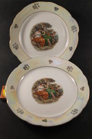 Német barokk jelenetes tányérok 728