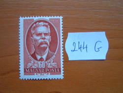 MAGYAR POSTA 60 FILLÉR 1951 Maxim Gorkij (1868-1936) halálának 15. évfordulójára  244G