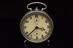 Vintage kienzle table clock / mid century german alarm clock / mechanical / retro / old