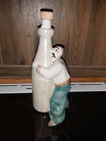 Soviet zhk polonne russian porcelain bottled bottle cossack man figurine nipple figurine collectible piece