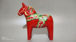 Hans Olsson's song painted wooden horse marked 13 cm