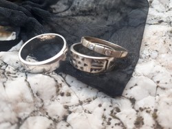 Ezüst női karikagyűrűk