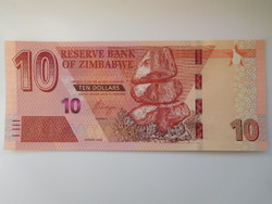 Zimbabwe 10 dollár 2020 UNC