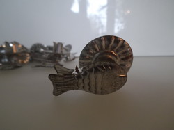 Christmas - articulated - fish - large - 4.5 x 3 x 3 cm - candle clip retro - Austrian - quality !!!