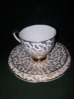 Lubern bone china reggeliző 3részes készlet, angol porcelán, gyűjtői darab