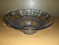 Old blue glass serving bowl 21 cm (afp-22)