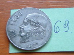 Mexico mexico 1 peso 1976 j. M. Morelos mexico mint, mexico city 69.