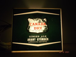 Old plastic soft drink lamp + canada dry + --- 1 ---