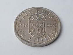 Brit, Angol 1 shilling 1955 érme - Egyesült Királyság Anglia 1 Shilling 1955 külföldi pénzérme