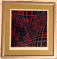Offset / seriograph / screen printing of Victor Vasarely - Bull 36/80. - 305.