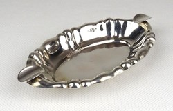 1B429 old marked oval silver ashtray 35g