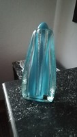 Gyönyörű kék üveg váza.