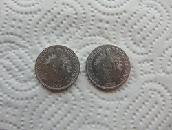 2 darab ezüst Madonnás 2 pengő 1929 - 1932