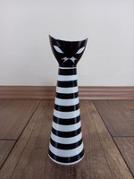 Zsolnay Török János modern macska váza