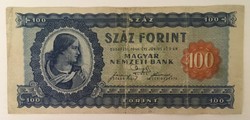 100 Forint bankjegy - eredeti / első kiadás 1946.06.03