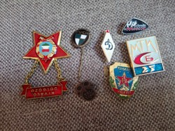 Socialist, communist badges, other badges in one