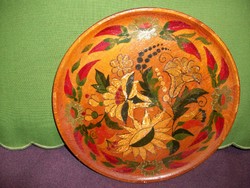 Hand painted wooden wall plate