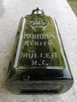 Crown bluing müller r. T., Dark green small bottle