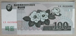 Észak-Korea 100 Won 2008 Unc