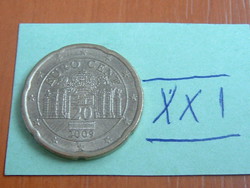 AUSZTRIA 20 EURO CENT 2009  BXXI.