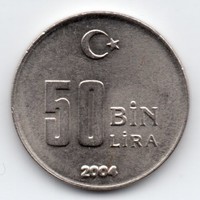 Törökország 50 BIN (ezer) török Lira, 2004