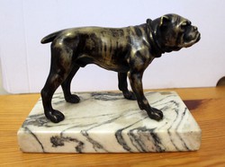 English bulldog copper alloy statue
