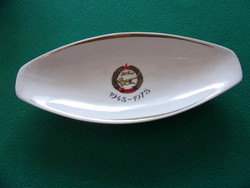 MHSZ 1948-1978 feliratú Hollóházi porcelán emléktálka
