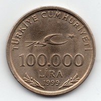 Törökország 100.000 török Lira, 1999