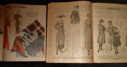 Magyar Bazár antik divatújság + ajándék Francia női magazin, 30-as évek