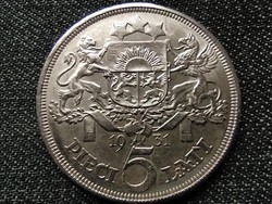 Lettország .835 ezüst 5 lat 1931 (id39909)