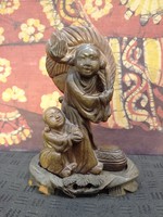 Chinese family statue