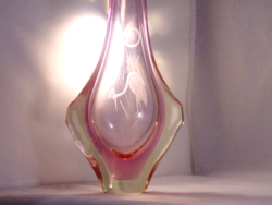 Cseh vastag üveg váza