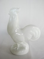 Zsolnay fehér porcelán kakas