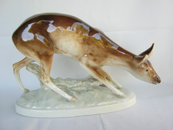 Royal dux is a large porcelain deer stag
