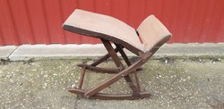 Thonet jellegű antik állítható lábtartó