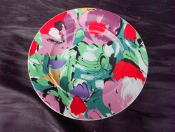 Salins france, colorful, abstract plate, offering. Marked, flawless.