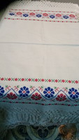 Embroidered canvas needlework ornament towel 120 * 45cm