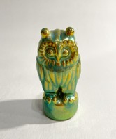 Zsolnay eosin porcelain owl figure