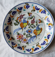 Vintage hand painted greek skyros bird plate