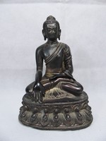 Bronz Buddha szobor 16 cm.
